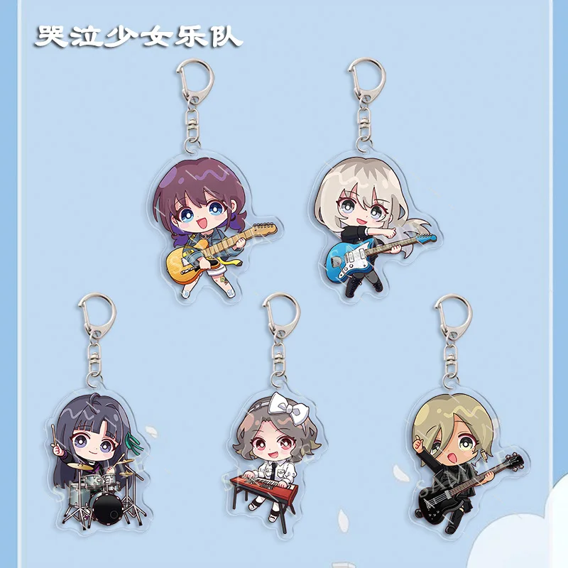 

Anime Girls Band Cry NINA ISERI Key Chain Fashion Acrylic Keyring Pendant Cosplay Key Chain Pendant Gift