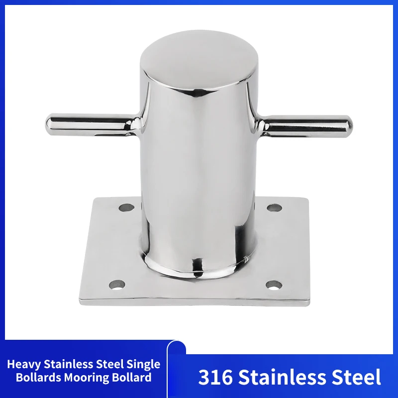 

Heavy 316 Stainless Steel Boat Single Bollards Mooring Bollard Marine Hardware