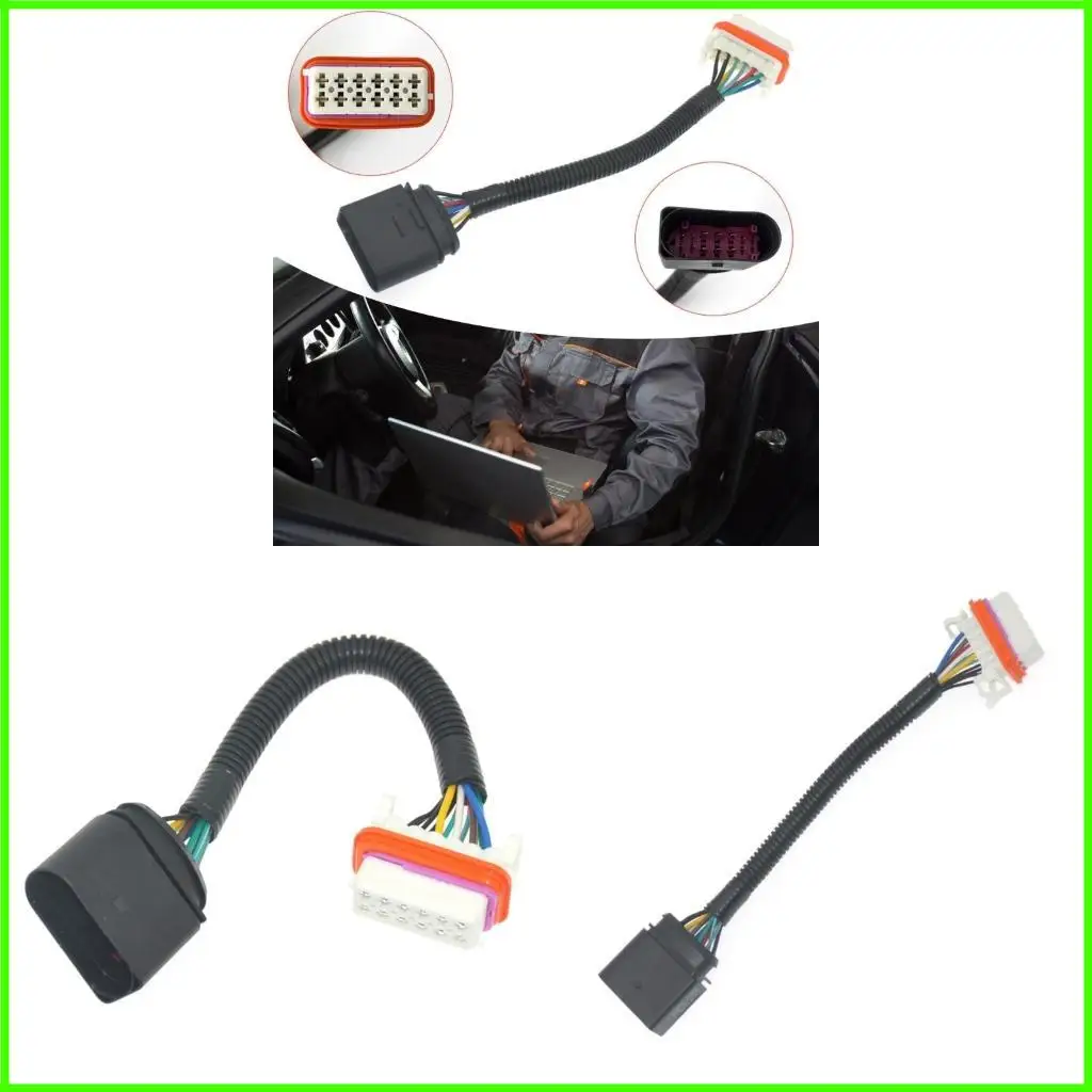 

12 Pin Headlight Adapter Cable Headlamp Harness Cord for 7L6971071A Front Lights