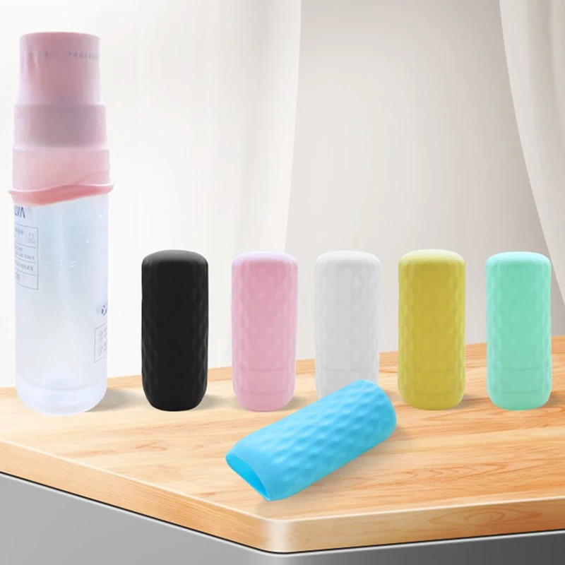 Elastic Toiletry Covers For Leak Proof Travel Bottle Covers Keep Your Liquids Secure During Travel With Silicone Sleeves