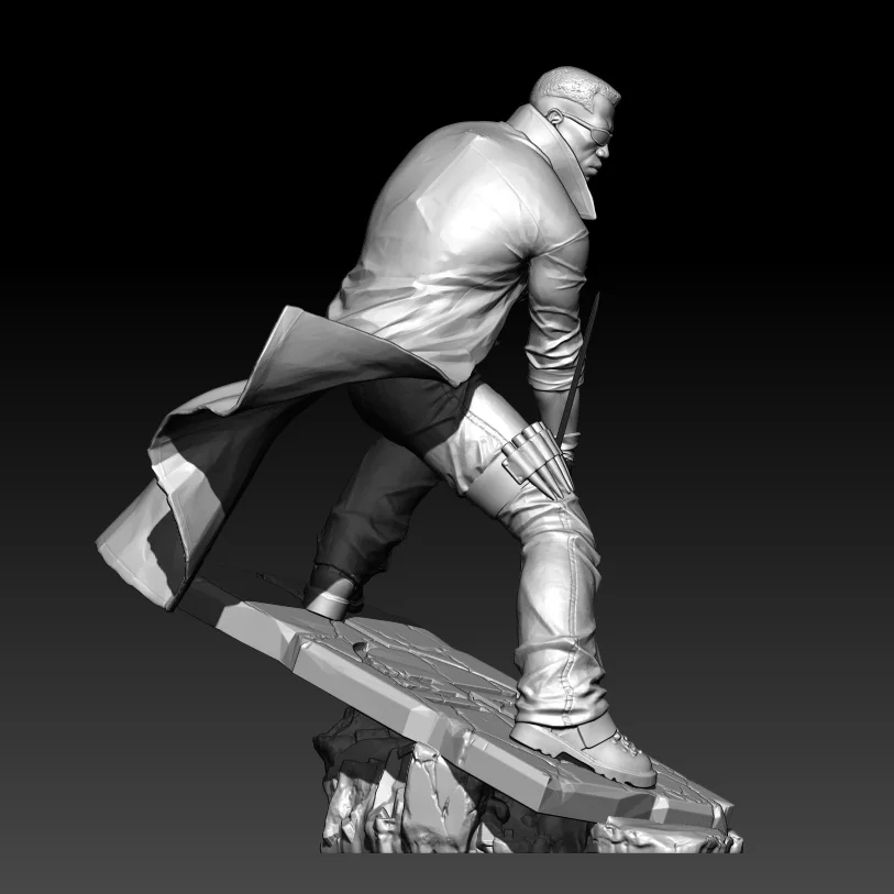 1/24 75mm  1/18 100mm Resin Model Kits Figurine Blade Warrior Soldier Figurine Unpainted No Color Sculpture RW-1186