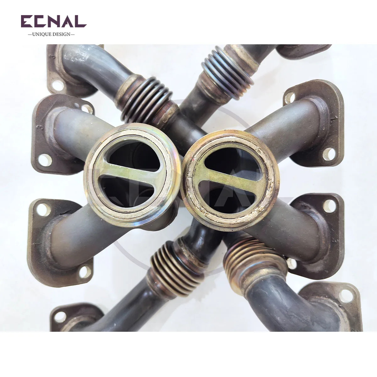 

Выхлоп Ecnal для BMW M850i G14 G15, выпускной коллектор из нержавеющей стали, дизайн «четыре в одном», выхлопная труба