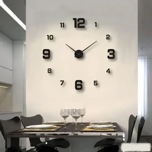Creative Frameless Diy Wall Clock Decal House Silent Watch 8 Main Sales Office Decoration - №1