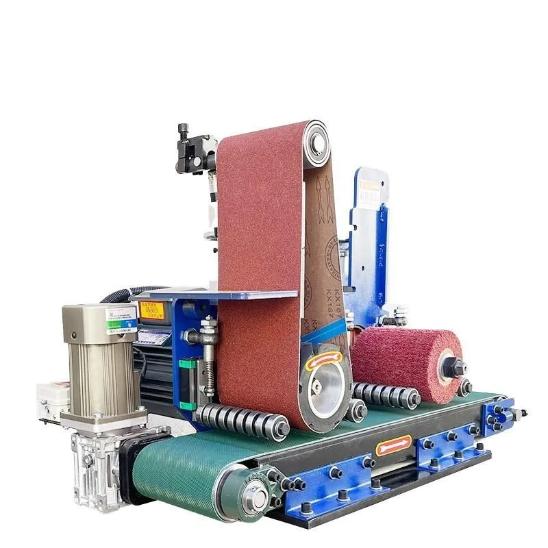 Flat Belt Polishing Machine Stainless Steel Aluminum Sheet Wire Drawing Machine