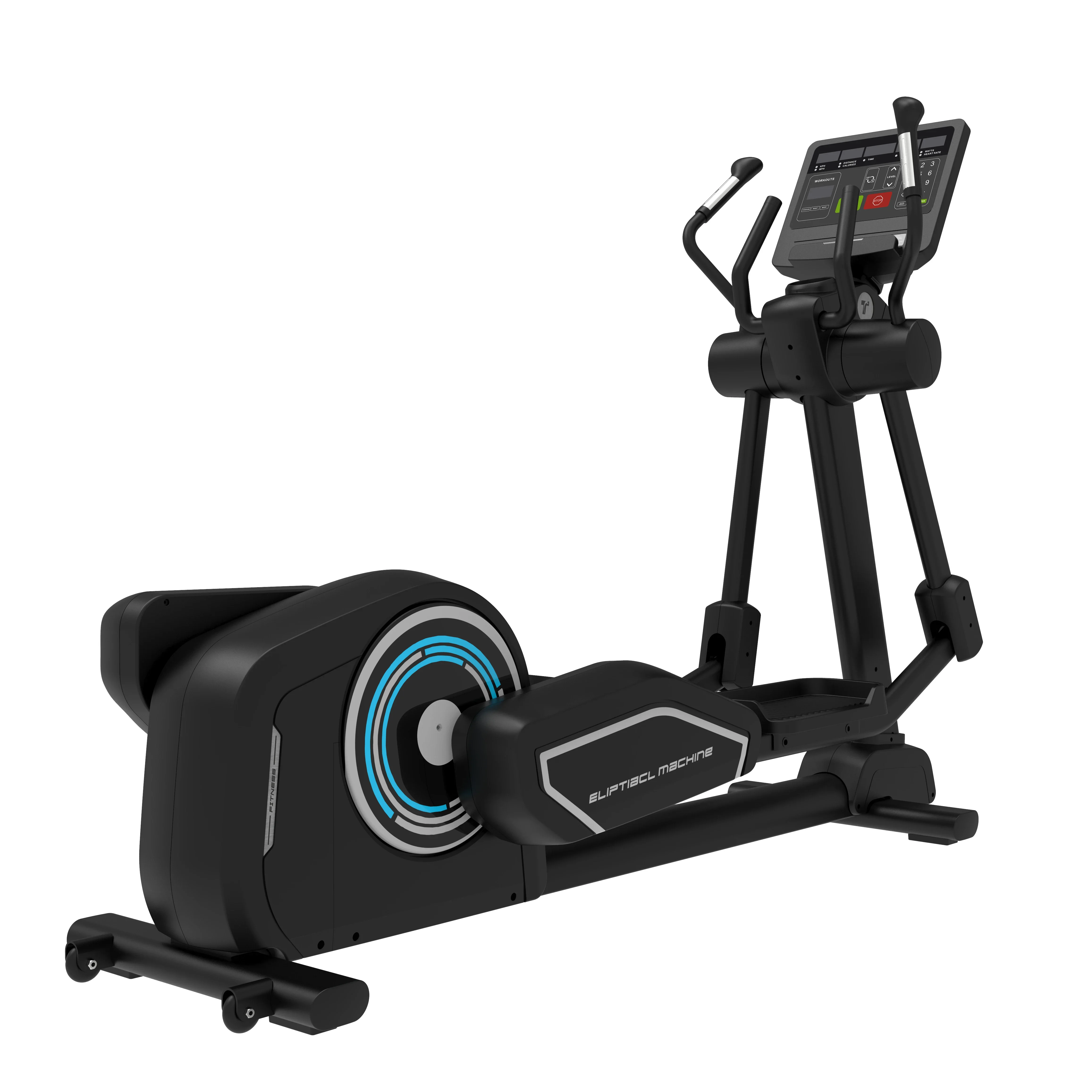 Commercial Gym Machine Magnetic Controlled Elliptical Trainers Adjustable Resistance Aerobic Elliptical Machine