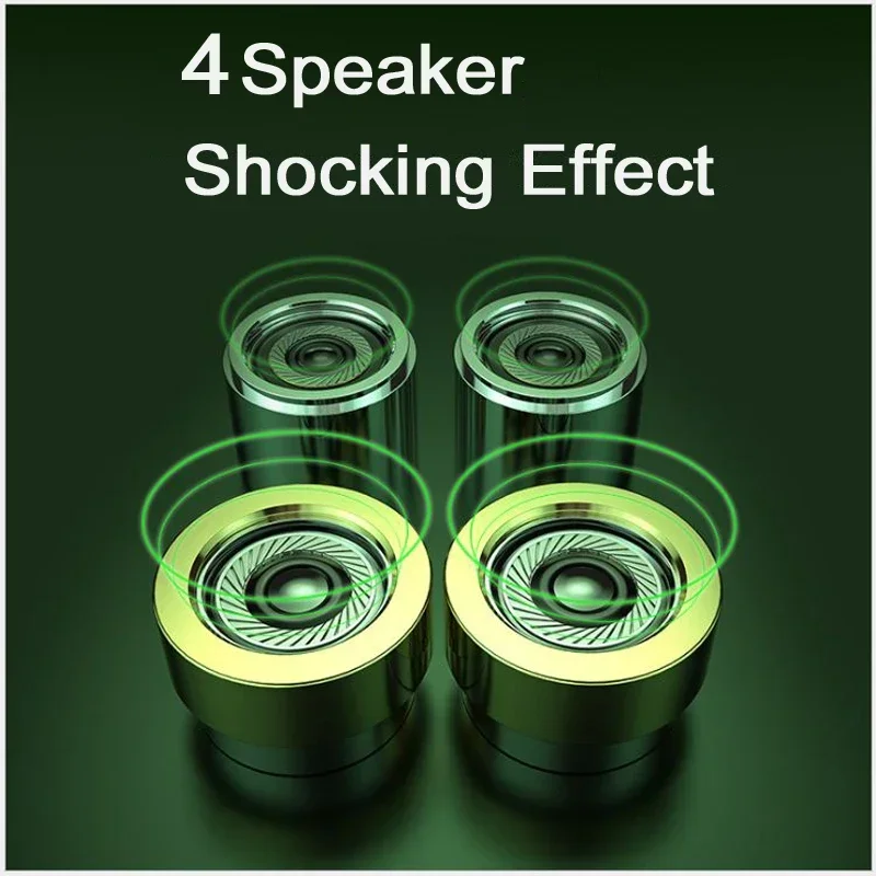 REHIMM سماعة سلكية سماعات مزدوجة ديناميكية لفائف 4 سماعات داخل الأذن سماعات ستيريو سلك التحكم سماعات ميكروفون ميكروفون 3.5 مللي متر