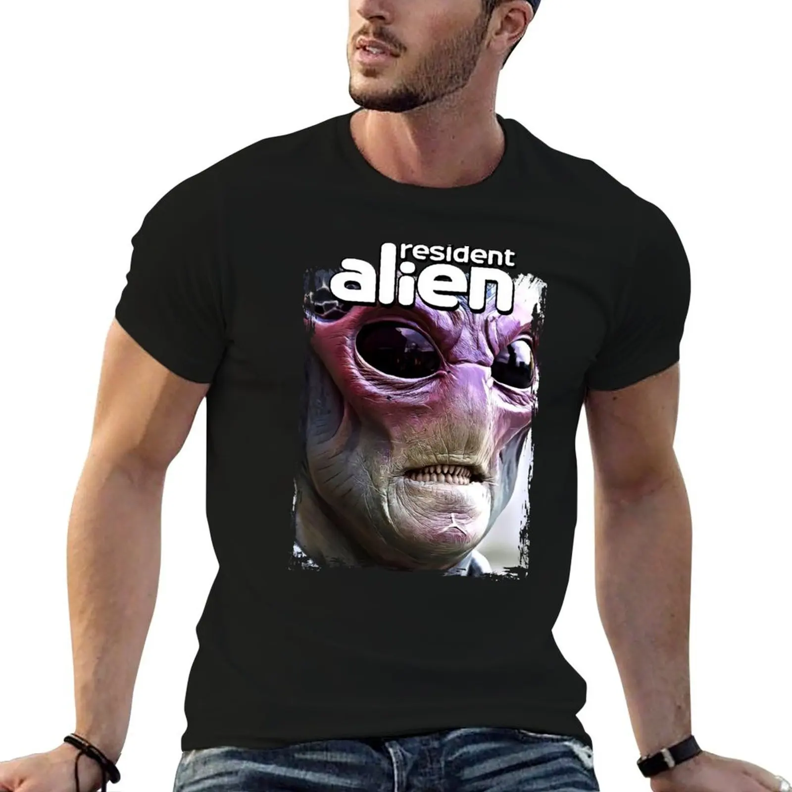 Resident TV For Fans T-Shirt Basic Breathable Solid Color T-Shirt
