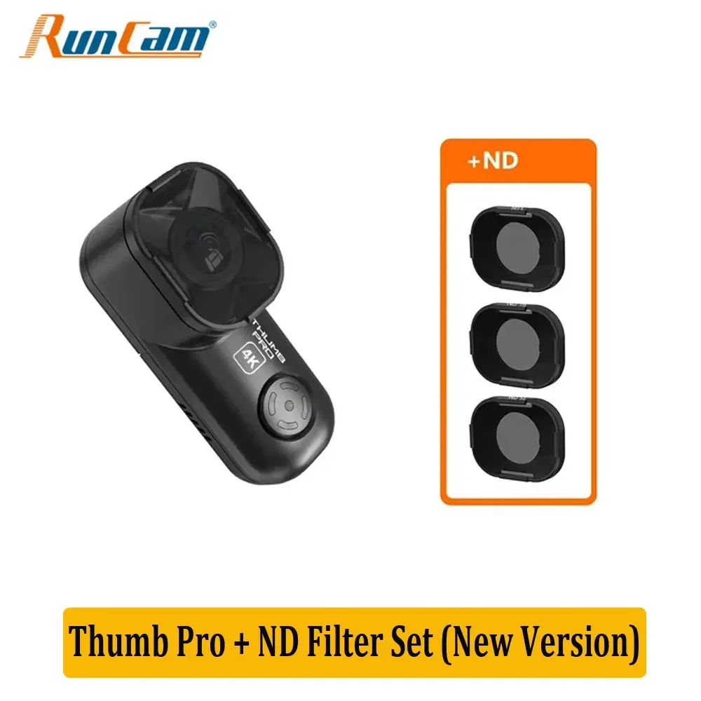 RunCam Thumb Pro 4K V2 Nieuwe versie Grotere FOV HD-camera 16g Ingebouwde gyrofilter FPV-camera Groothoek voor FPV Racing Drone
