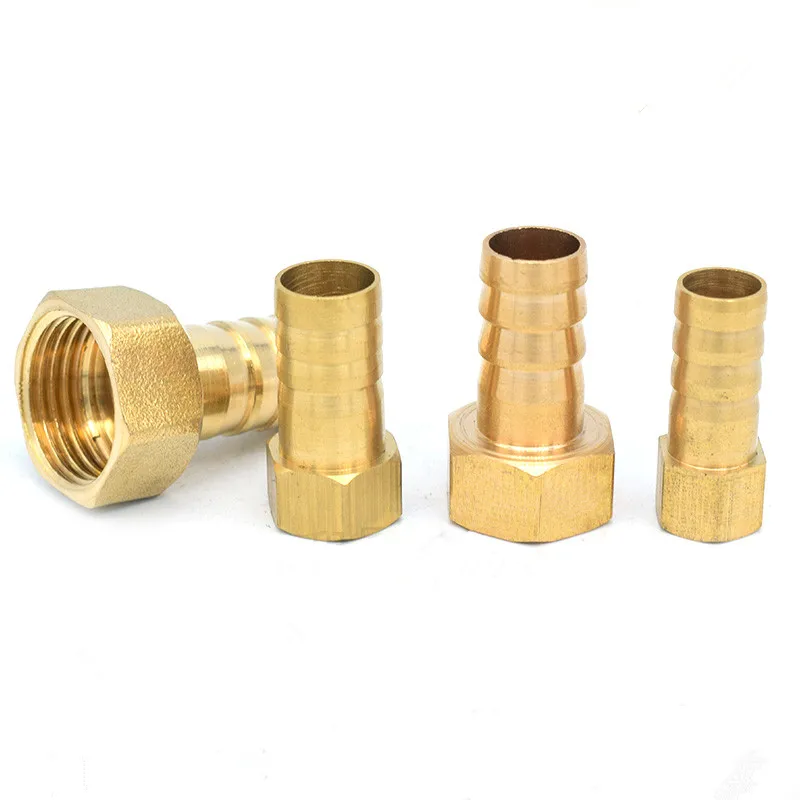 

1Pc Brass Hose Fitting 6/8/10/12/14/16/19/25MM Barb Tail 1/8" 1/4" 1/2" 3/8" 3/4" BSP Female internal thread Pagoda Joint