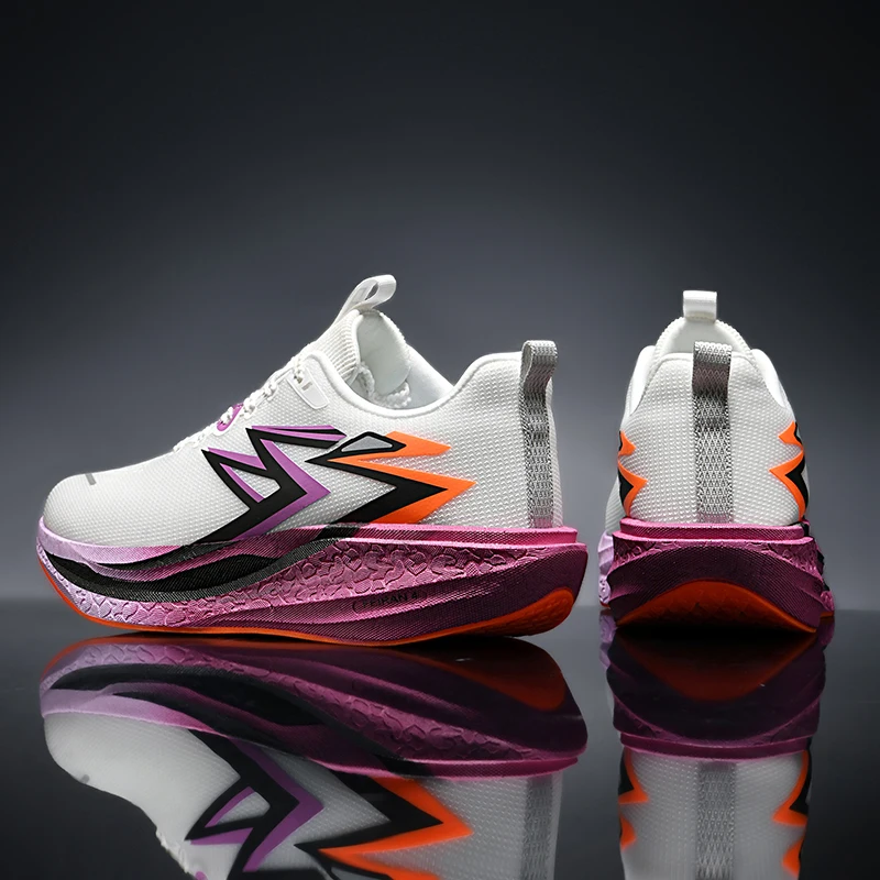 Carbon Plate Marathon Men Sports Running Shoes Air Cushion Lightweight Women Athletic Gym Sneakers Hiking Jogging Footwear image 4