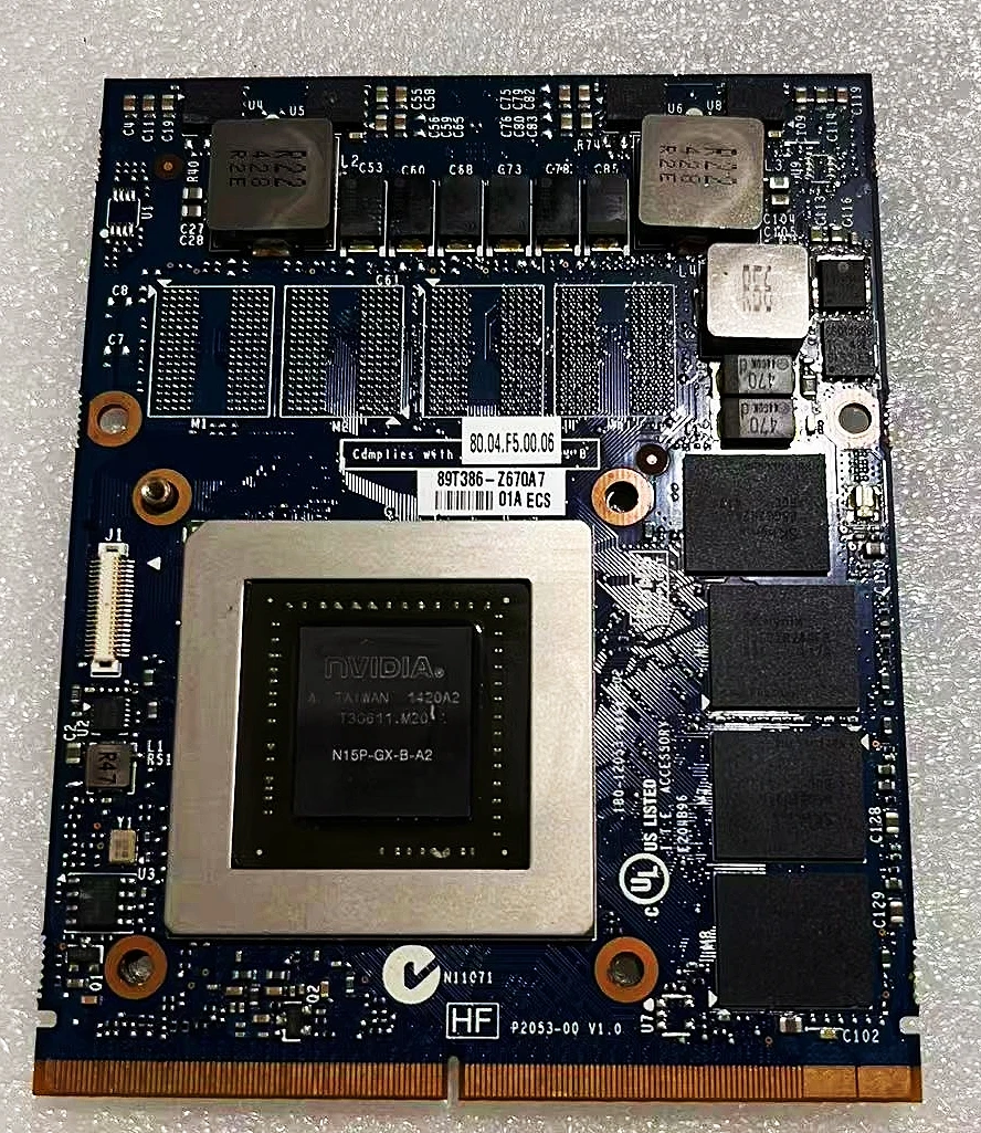

GTX860M GTX m860 N15P-GX-B-A2 MXM 3.0 DDR5 2G Видеокарта для ноутбука DELL M15X M17X R4 R5 M18X R1 R2 Тестовая карта