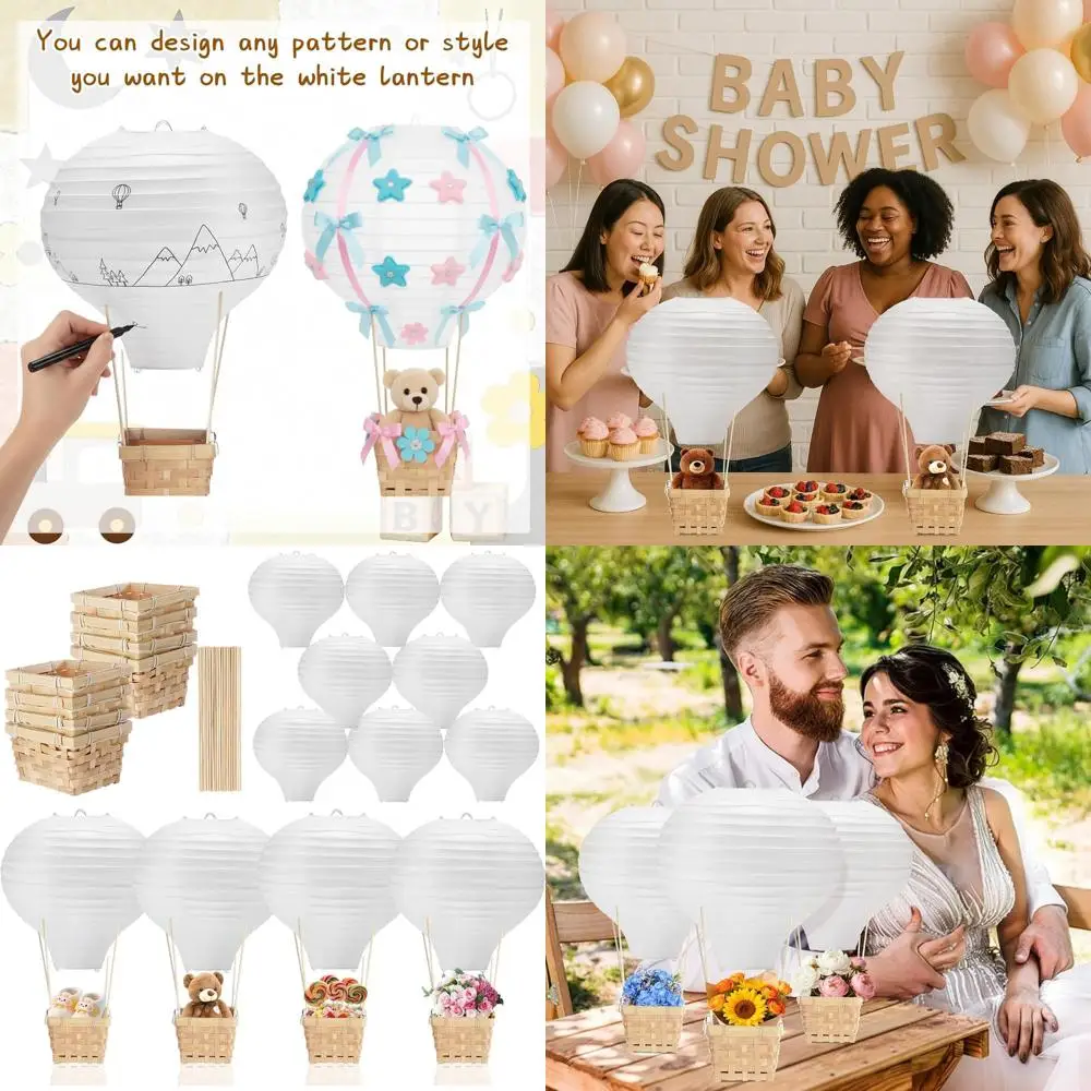 11,8 бумажных фонариков и плетеных корзин для центральных шаров своими руками — идеально подходит для определения пола, детского душа и свадьбы.