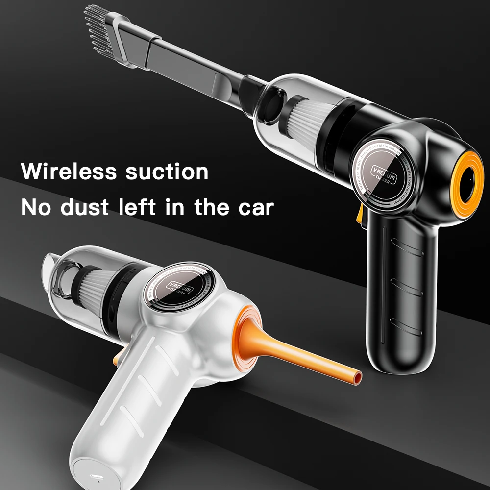 9000Pa Wireless Car Vacuum Cleaner Strong Suction Handheld Car Vacuum Cleaner Home&Car Dual Use Vacuum and Blow Home Appliance