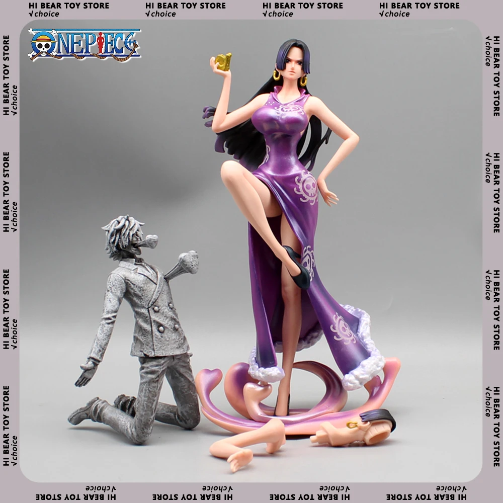 

One Piece Boa Hancock Figure Action Figures Sanji Figurine GK Two Head Hancock Sexy Statue 25cm PVC Collection Model Toys Gifts