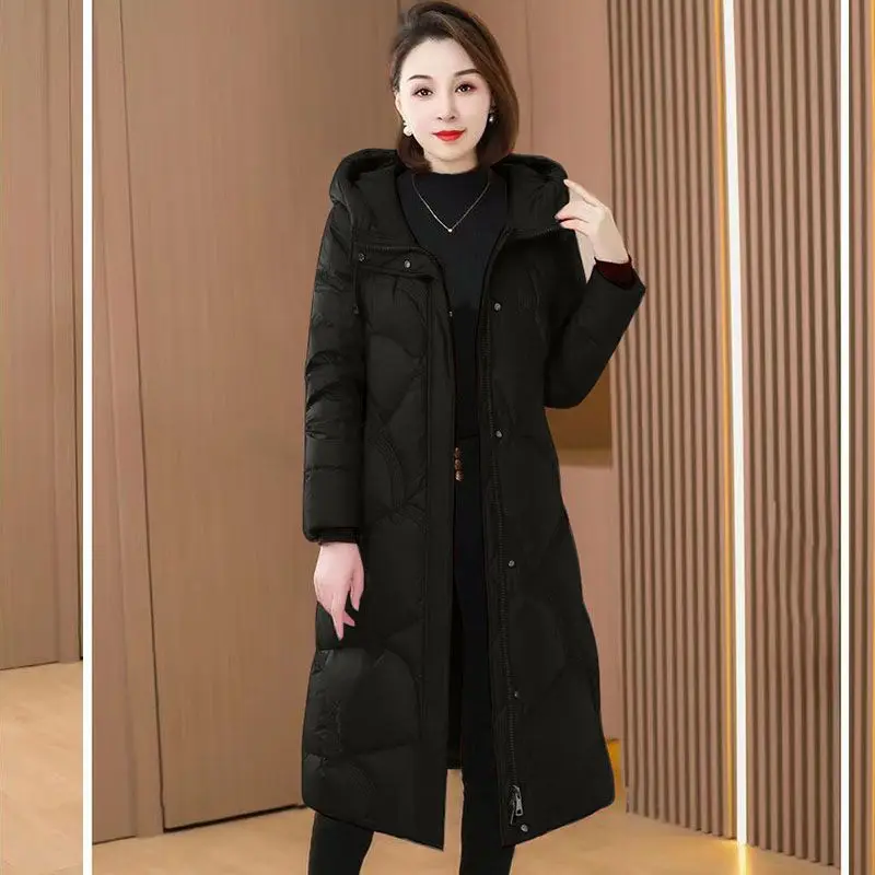 

Winter New Women's Down Cotton Jacket Windproof Hooded Commuter Fashion High End Oversized Parkas