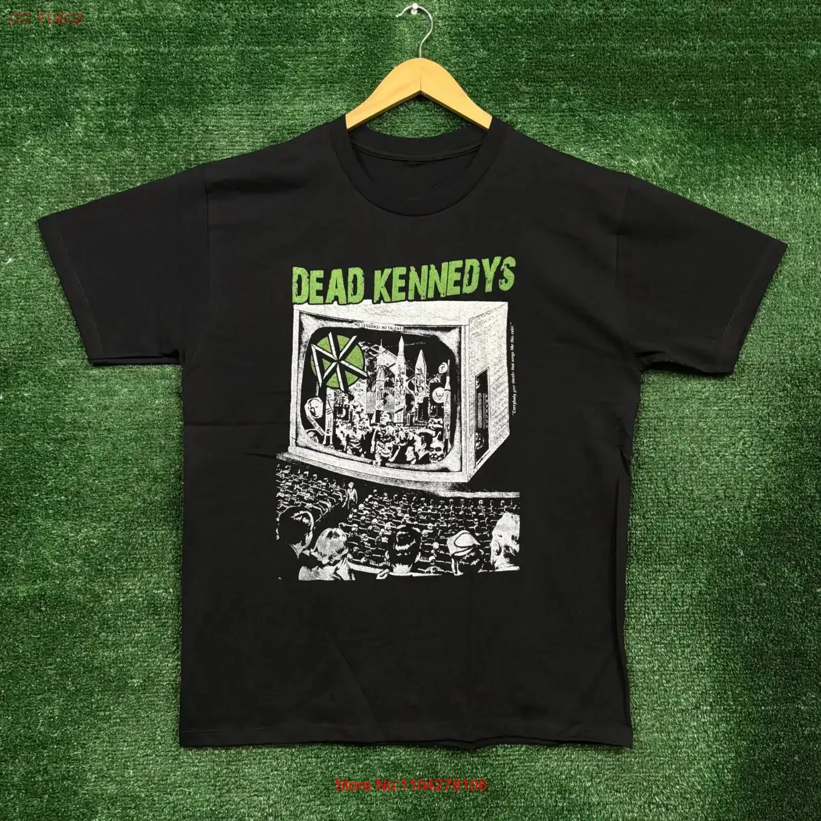 Dead Kennedys No Lessons Talents Punk Rock Band T Shirt Size Large vintage Washed Unisex designer clothes Stretched Stylish