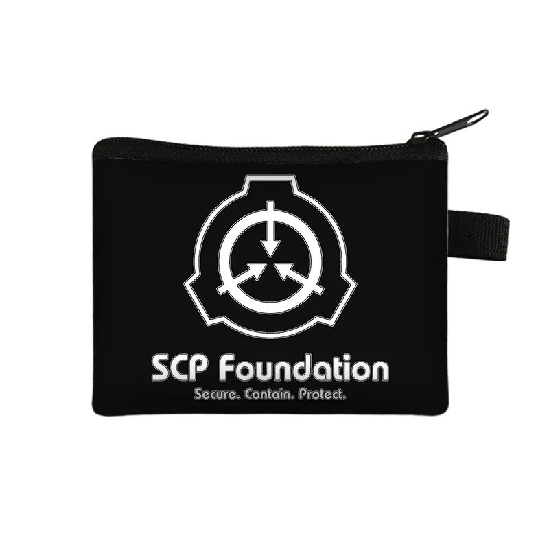 SCP Foundation Coin Purse Special Containment Procedures Wallet Scp 173 049 682 Money Coin Bag Supernatural Lovers Purses