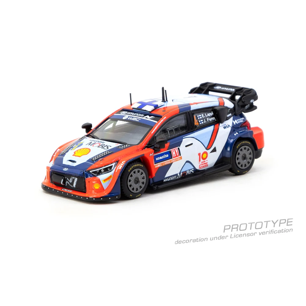 ما قبل البيع TW 1/64 دييكاست نموذج سيارة هيونداي i20 N Rally1 الهجين رالي السويد 2024 الفائز عالية الأداء طبعة محدودة هدية #2