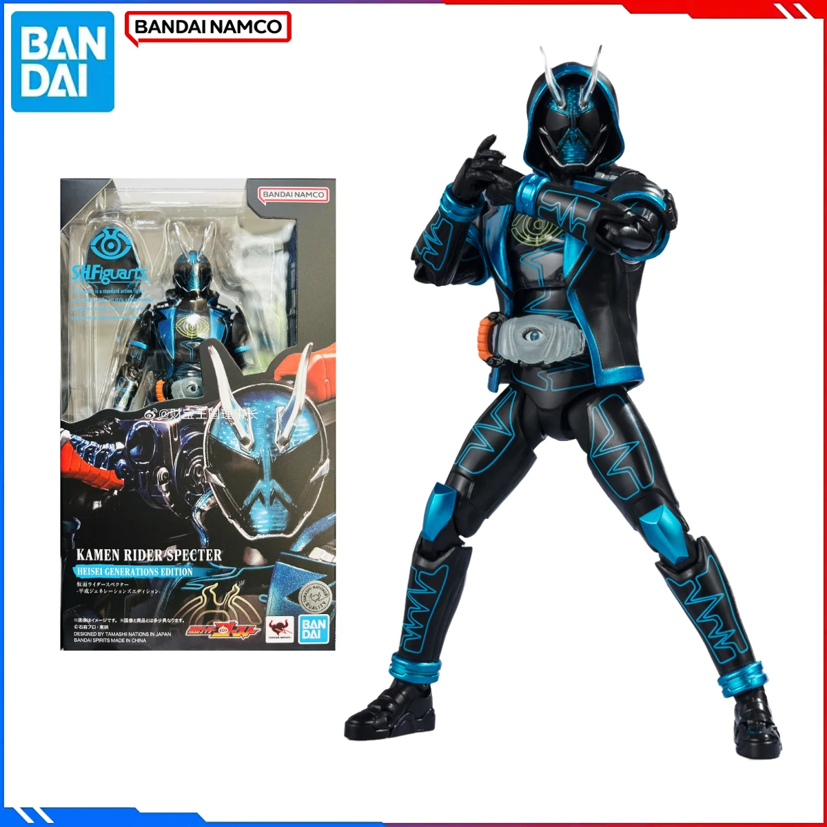 

Genuine Bandai Original Kamen Rider Figure Model Kits S.H.Figuarts Anime Figures Kamen Rider Specter Heisei Action Model Toys