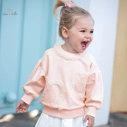 Dave Bella 2024 New Spring Girl's Baby Children Top Sweatshirt Casual Fashion Lovely Gentle Sweet Outdoor Party DB1240229