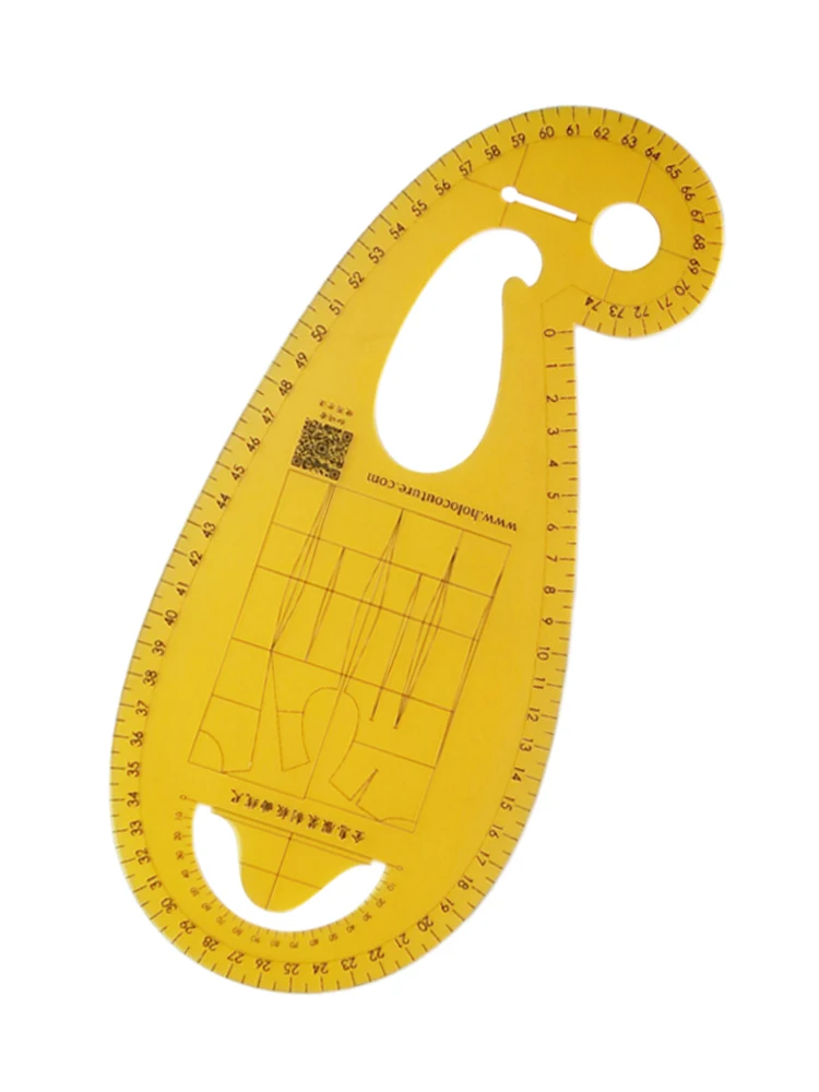 مسطرة خياطة خاصة لخط المنحنى في منطقة الإبط والكوي، أداة متعددة الوظائف لصنع الأنماط والخياطة في صناعة الملابس #4