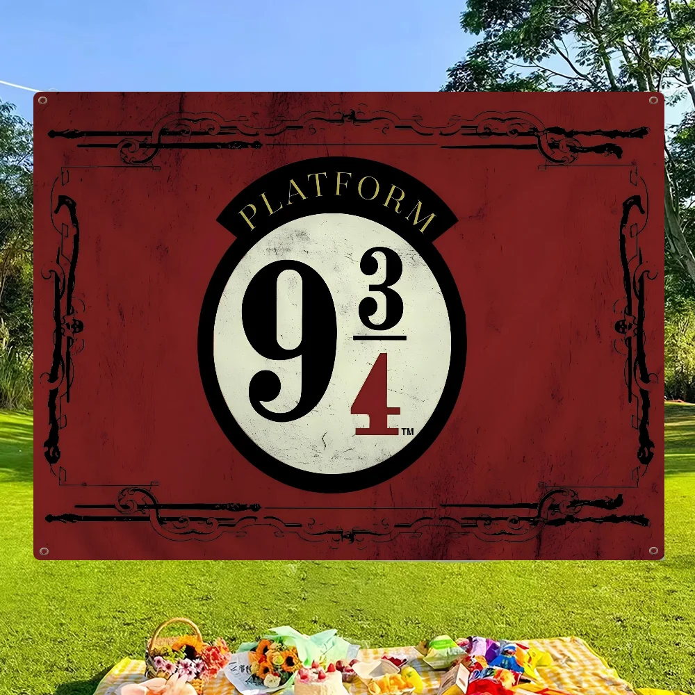 HOGWARTS EXPRESS 9 34 تجمعات عائلية أعلام زينة للتخييم