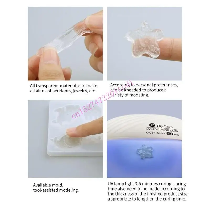 

M76B Solar Cures Sunlight Activated UV Resin Hard Transparent for Jewelry Making