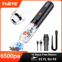 ThiEYE 6500Pa Wireless Car Vacuum Cleaner 2 In 1 Blowable Cordless Mini Handheld Auto Vacuums Cleaner Home & Car Dual Use Cleane