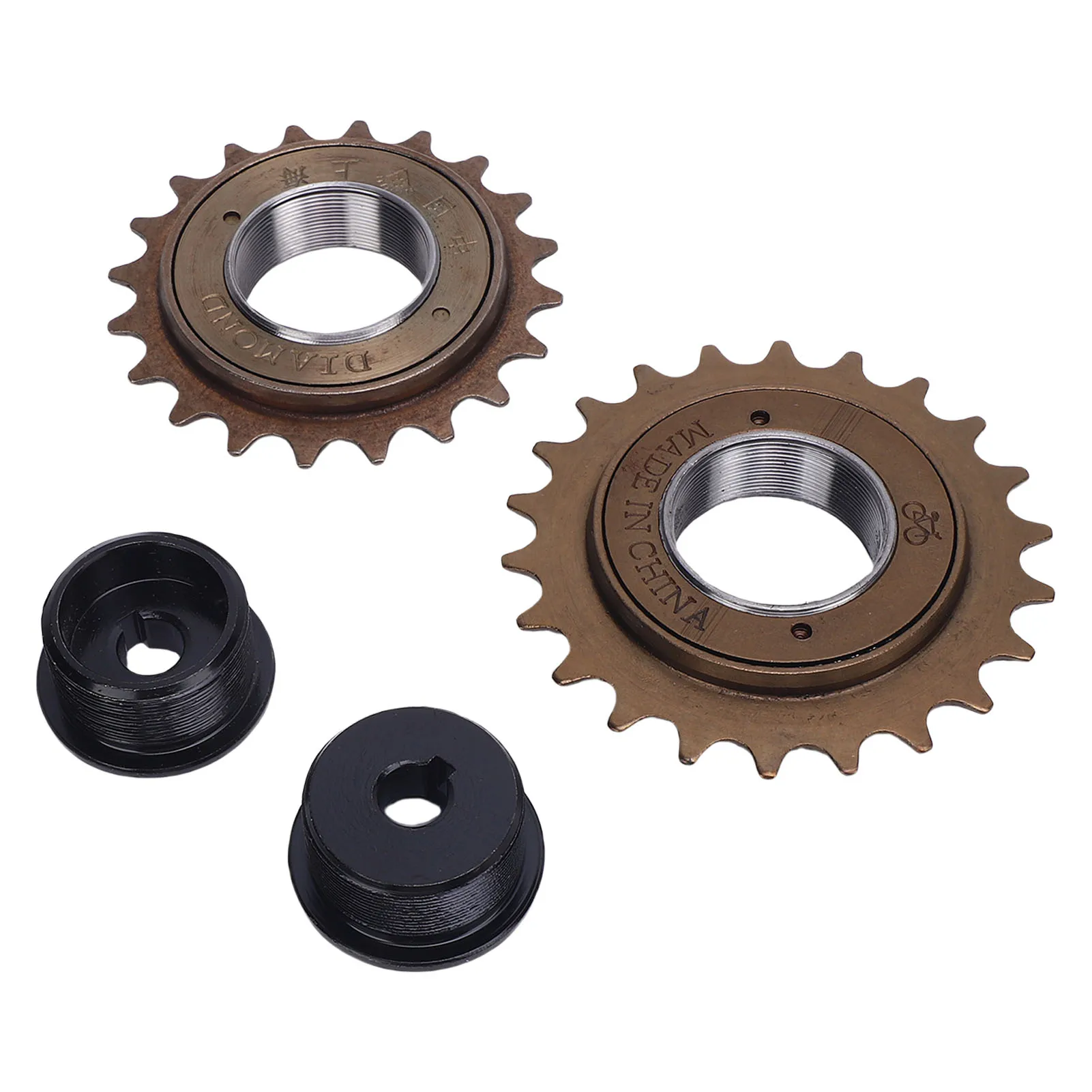 

2 шт., механизм свободного хода для электрического велосипеда с черным приводом, адаптер маховика с левым приводом, стальной маховик 20T 22T для двигателя MY1016Z MY1016 MY1018