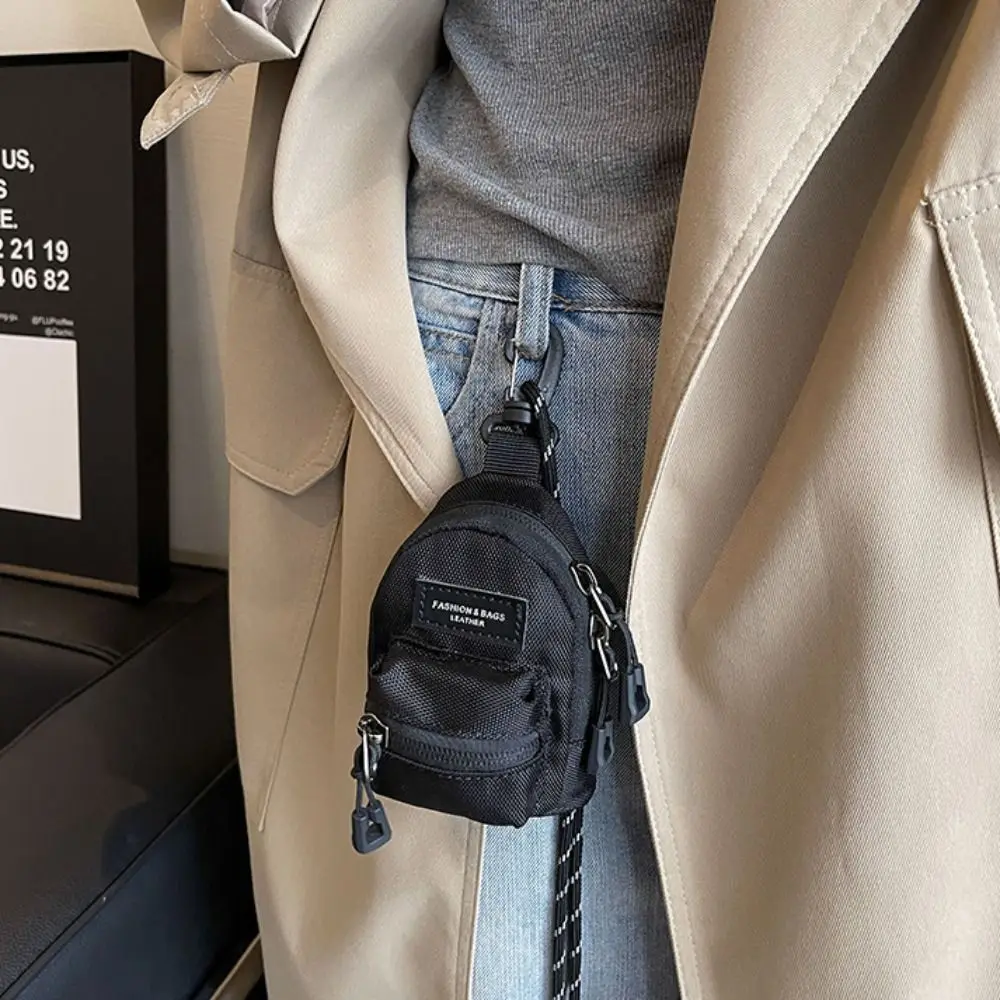 Mini monederos para hombres y mujeres, bolso cruzado para parejas, billeteras portátiles, auriculares, llaves, bolsos de hombro, Hip Hop, informal, combina con todo, lo más nuevo