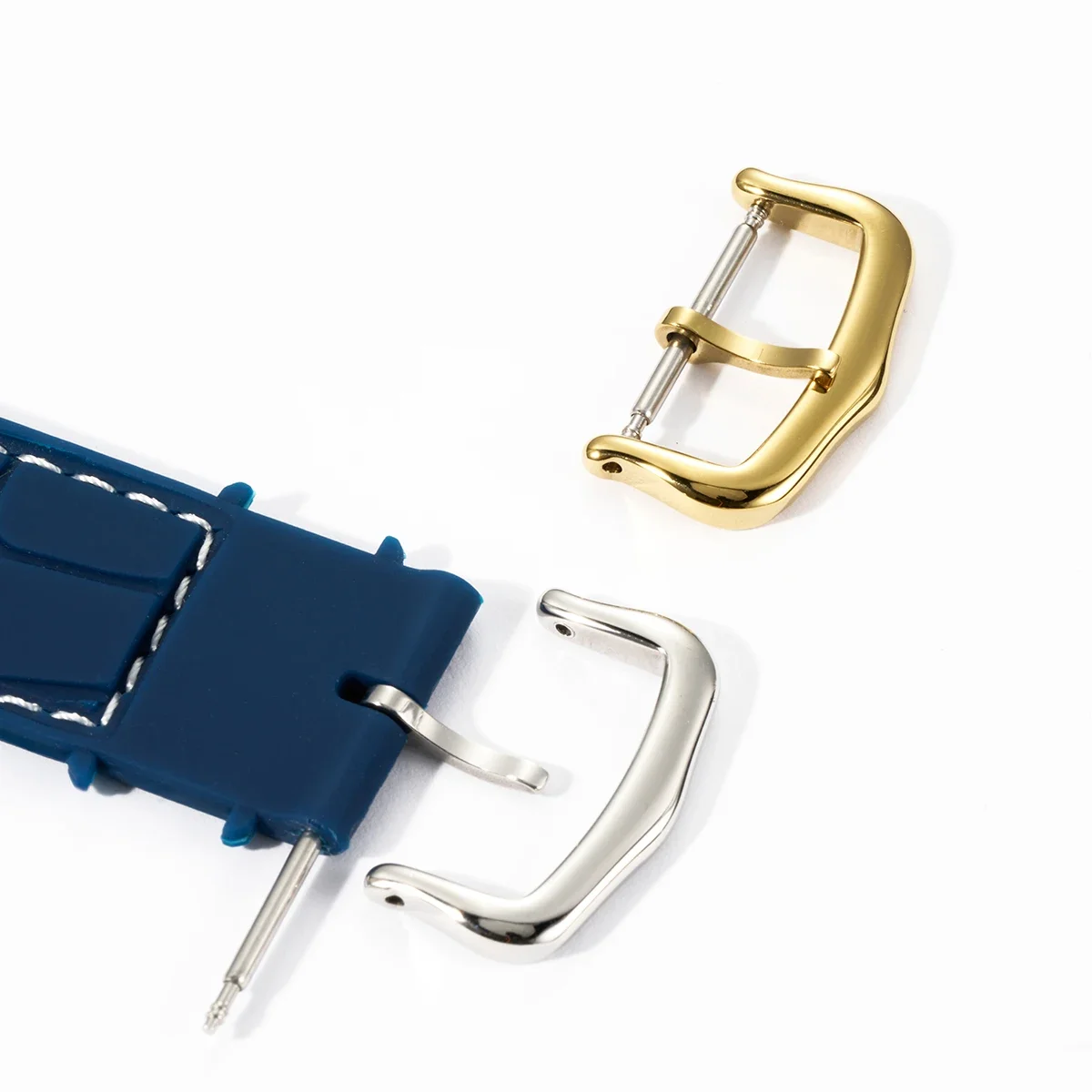 12mm 14mm 16mm 18mm 316L Stainless Steel Watch Buckle For Cartier Watch Replacement Clasp Gold Silver Rose view 4