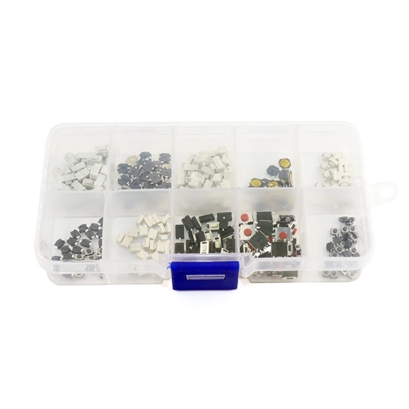 250pcs 10 loại nút nhấn Nút nhấn tạm thời chuyển đổi KXRE KXRE KXRE