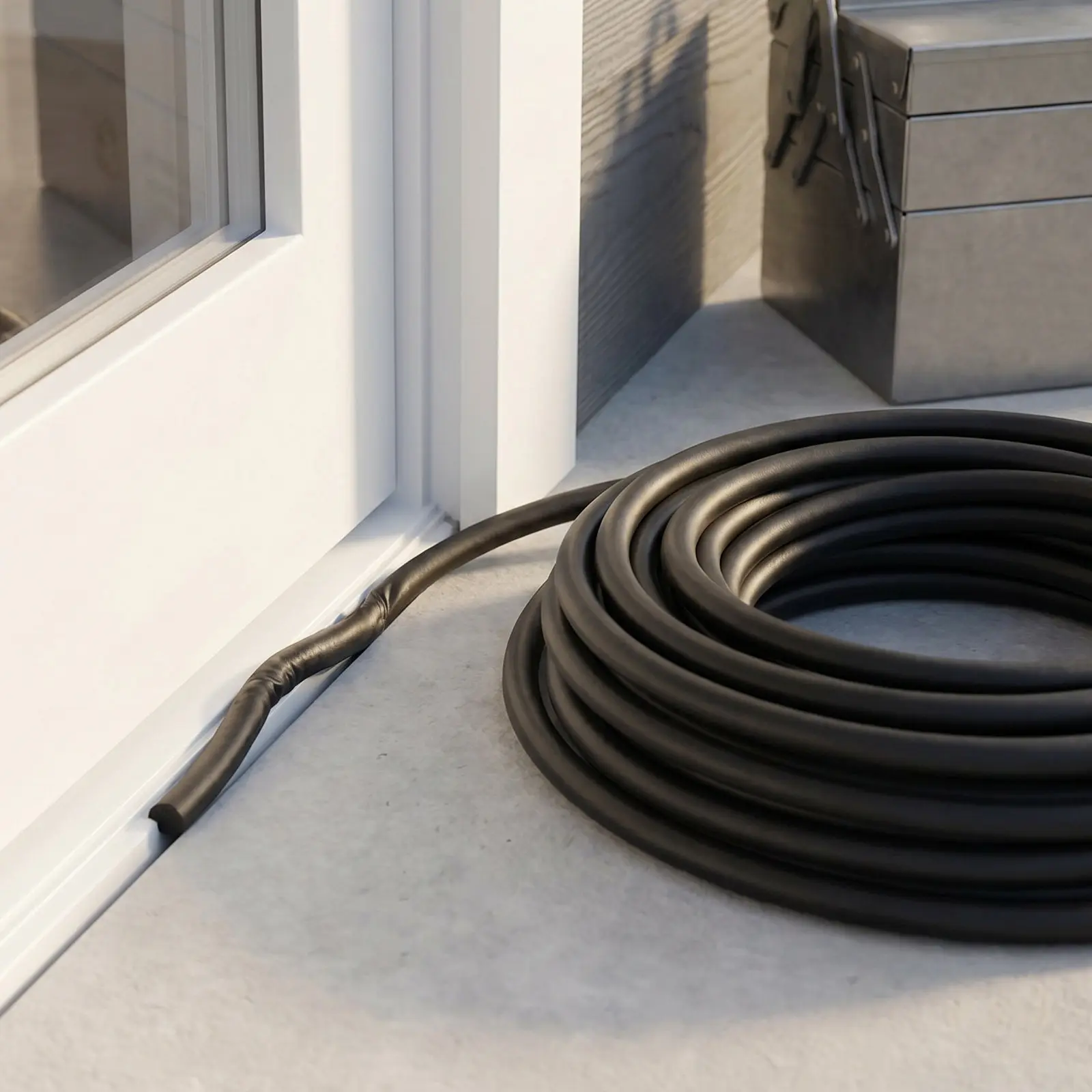 3Pcs Seal Foam Backer Rod Epdm Flexible Rubber Weatherproof Strip for Concrete Joint Filler Wall Crack Driveway