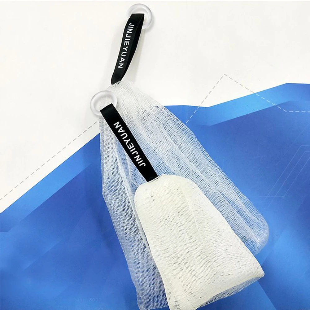 5pc Soap Saver Bag Portable Hangable Convenient for Bath Shower Travel Rich Foam Generator Non rough on Skin Soap Life Saver