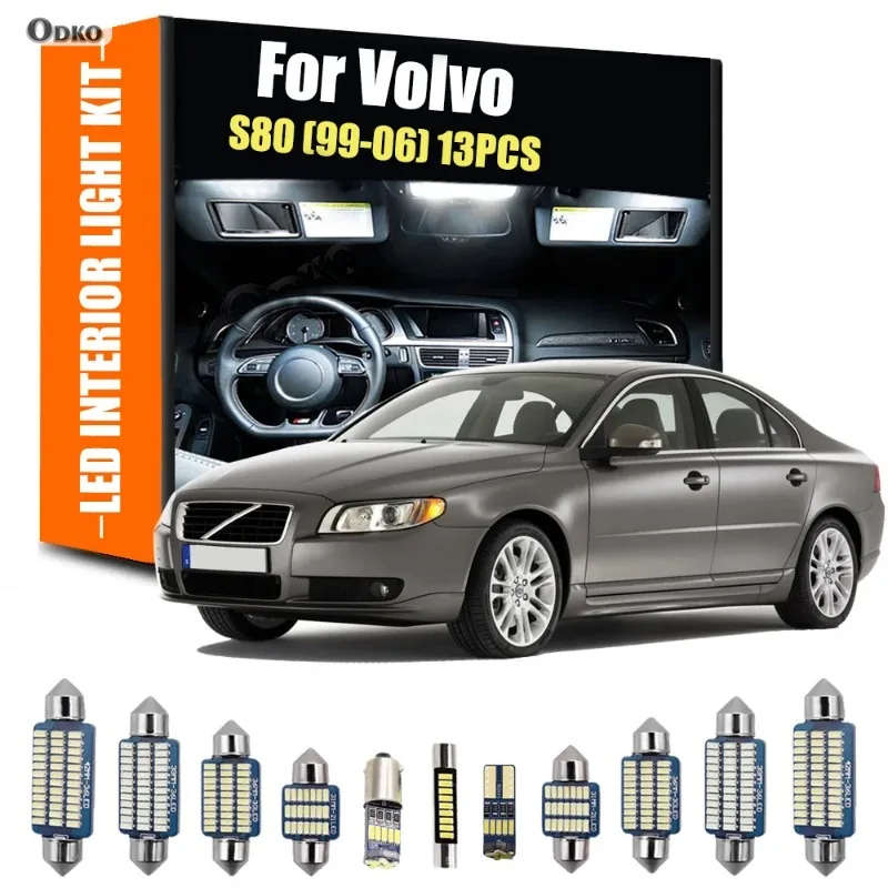 

For Volvo S80 1999-2006 13Pcs Complete LED Interior Light Kit With Lamp Base LED Bulb Automobiles, Parts & Accessories