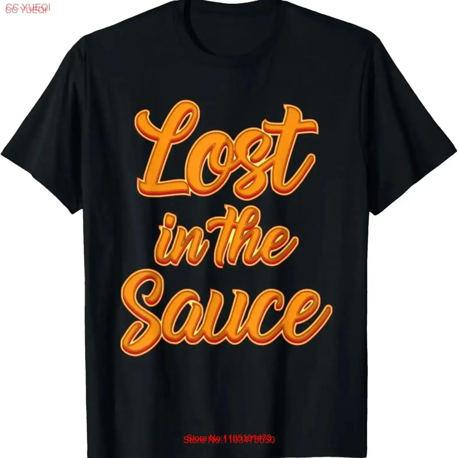 LOST IN THE SAUCE T-Shirt Vintage, verwaschen, lässig, atmungsaktiv, Designerkleidung, bequem, gestreckt, stilvoll, Vintage-Stil, verwaschen