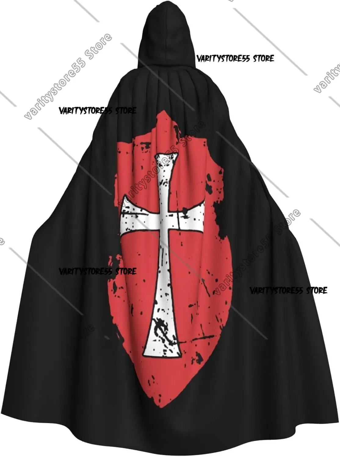 

Крестоносцы, рыцари-тамплиеры, крест, унисекс, плащ с капюшоном, накидка на Рождество, Хэллоуин, костюмы для косплея