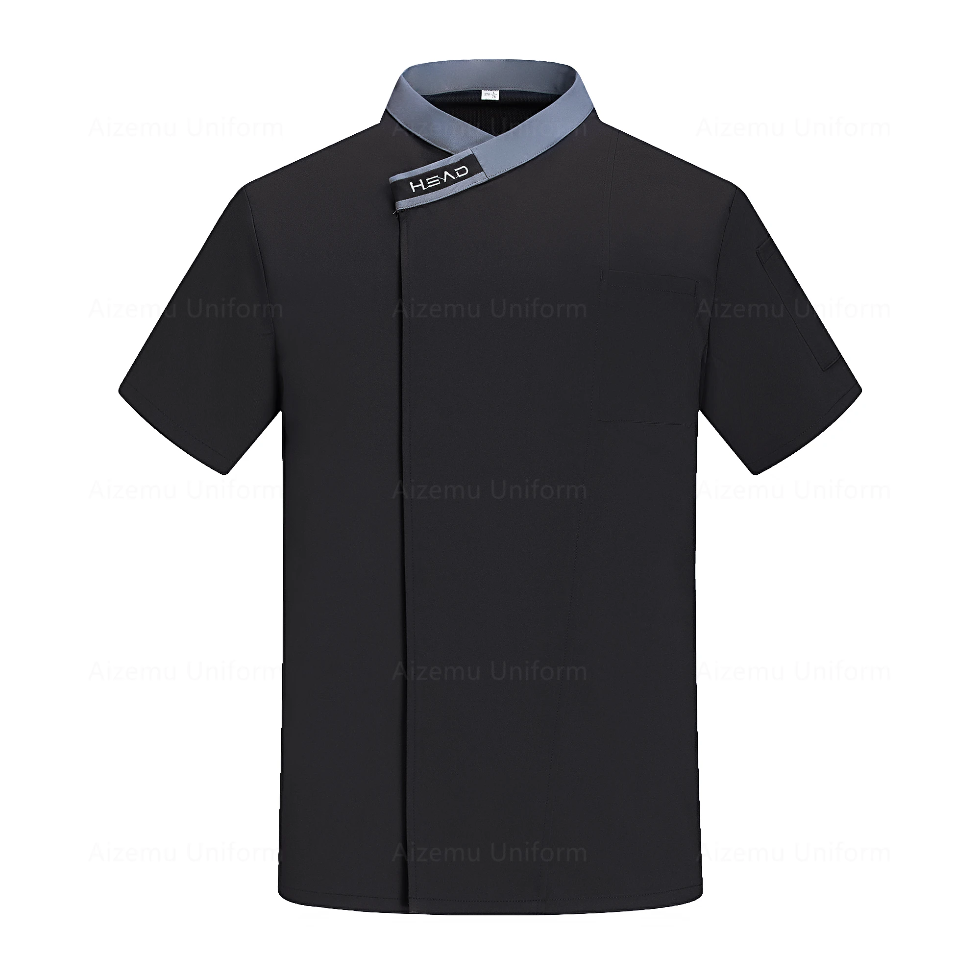 通気性シェフ制服メッシュキッチン調理衣装ピッツァイオーロトップレストランコックジャケットベーカリーカフェウェイターウェイトレス作業コート