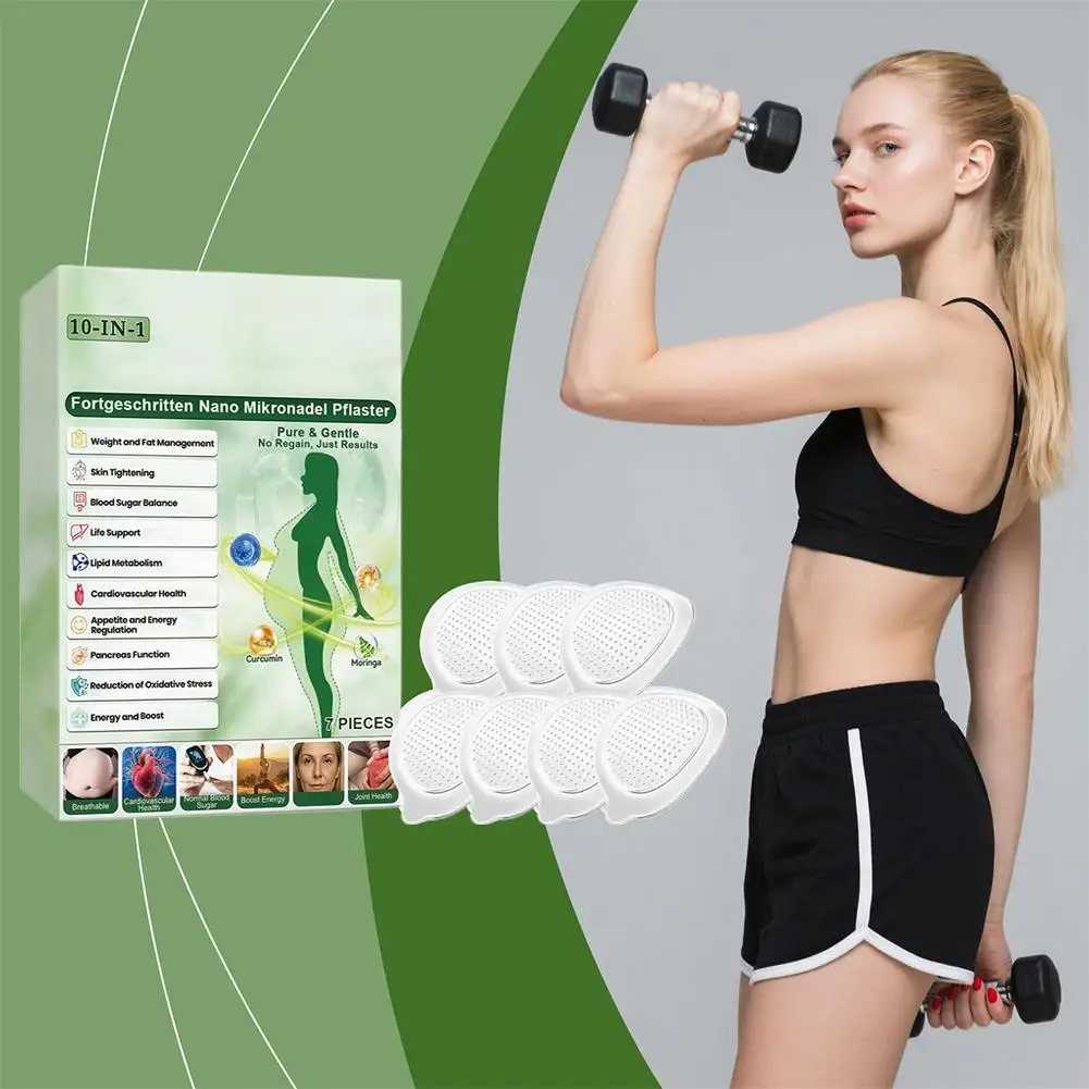 

10-in-1 Moringa Advanced Nano Microneedle Patches With Natural Herbal Ingredients Cardiovascular Health Pancreas Function