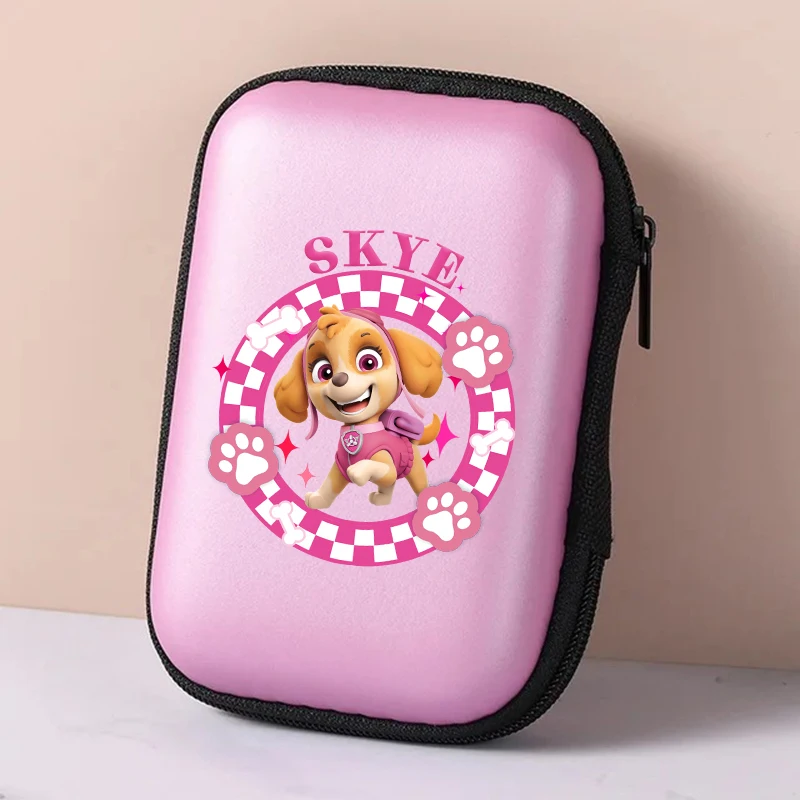 PAW Patrols Boy Girl Data Cable Storage Bag Anime Cartoon Card Storage Box Deck Boxes Card Organizer Travel Portable Card Case view 3