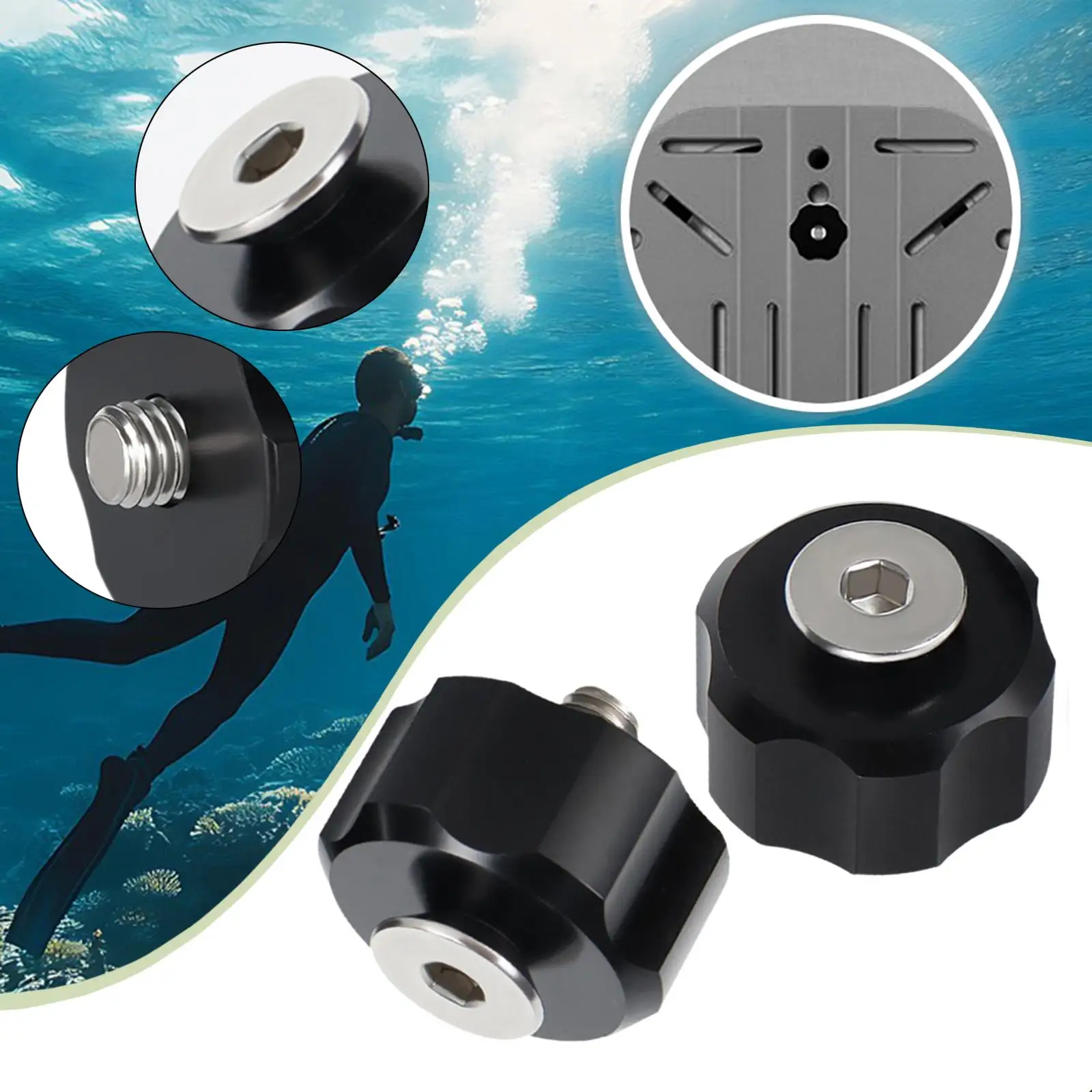 

Винты из нержавеющей стали M8 для задней пластины, инструмент для ремонта дайверского снаряжения, для замены фурнитуры задней пластины BCD для дайвинга