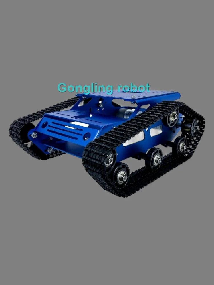 Smart Robot Car Tank Chassis Kit Aluminium Groot Platform met 2WD Motoren voor Arduino/Raspberry Pi DIY Afstandsbediening Robot