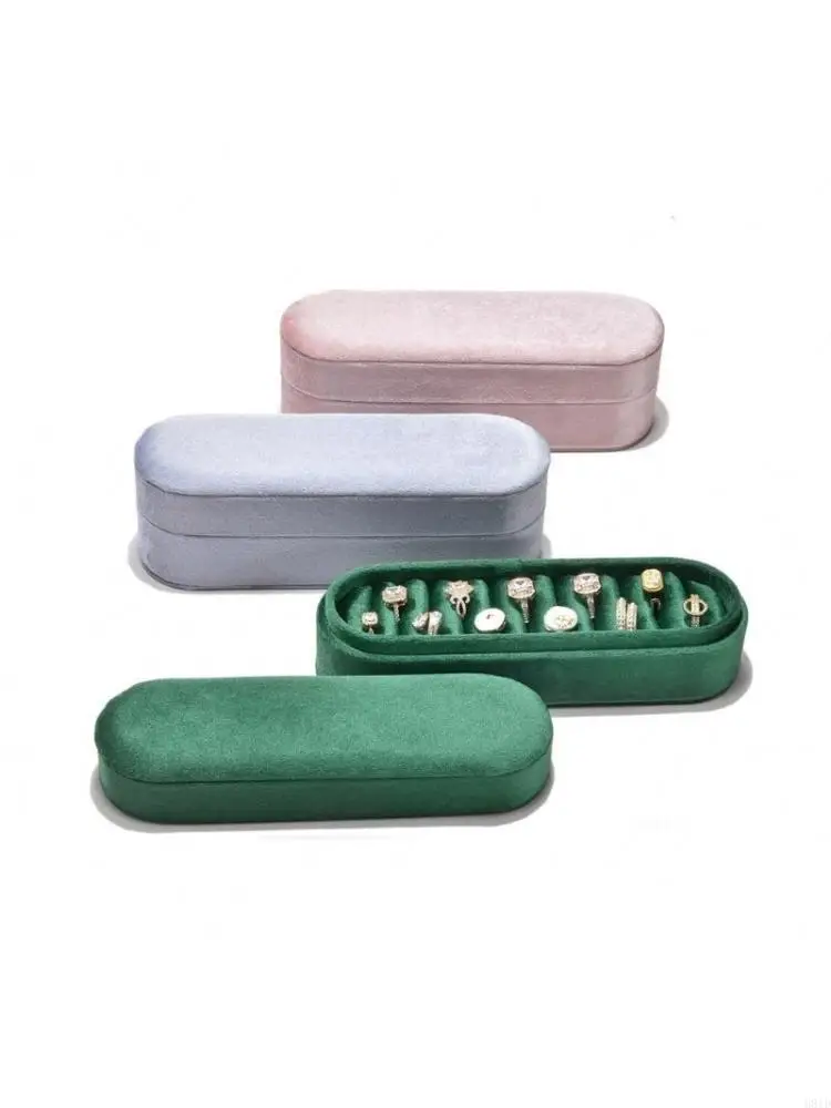  Soft Jewelry Display Box Handmade Velvets Rings Earring Container Versatile Exhibition Tray for Jewelry Ornaments