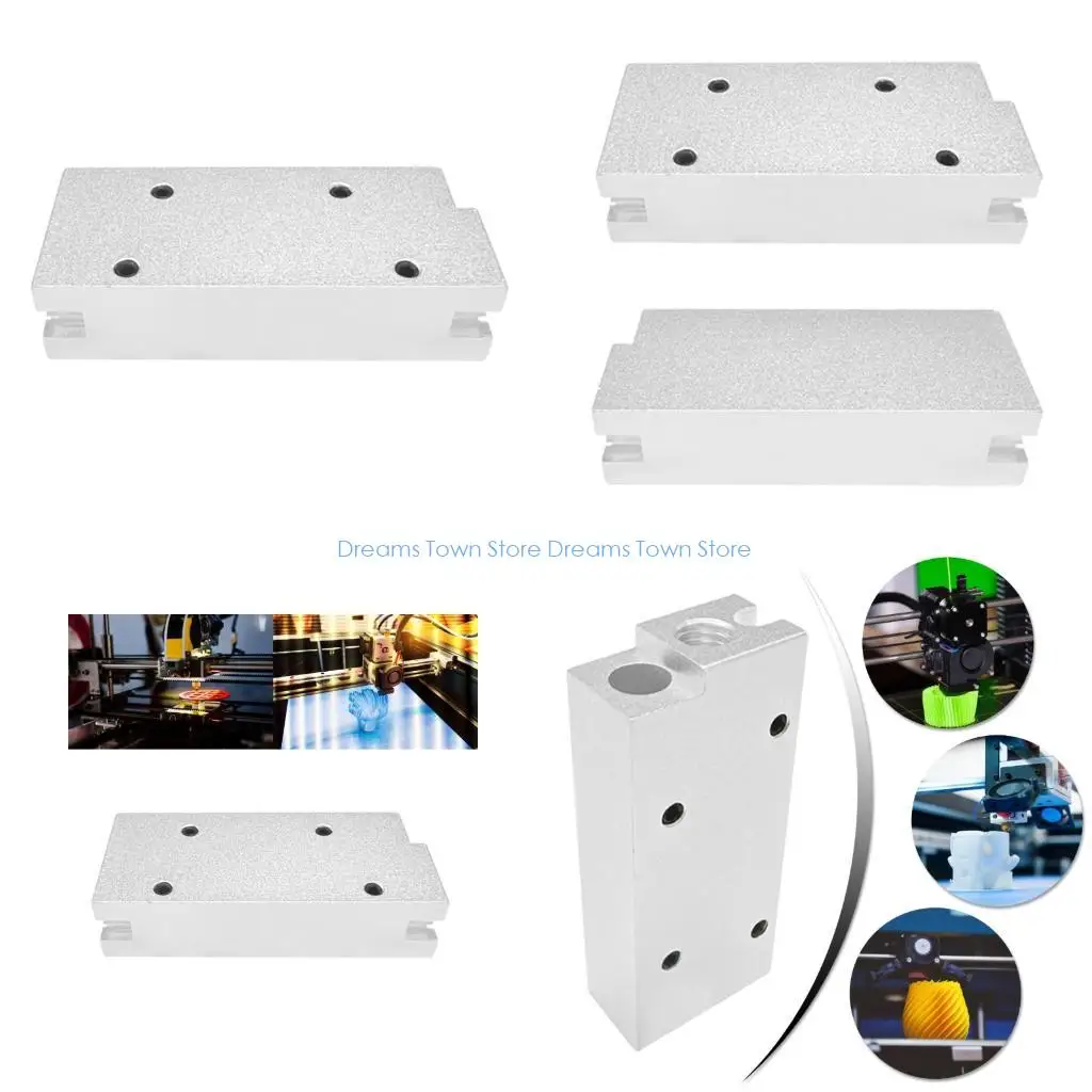 HX6A Professional Aluminum Heaters Block For 3D Printer V2.4 Hotend Optimized Thermals Management