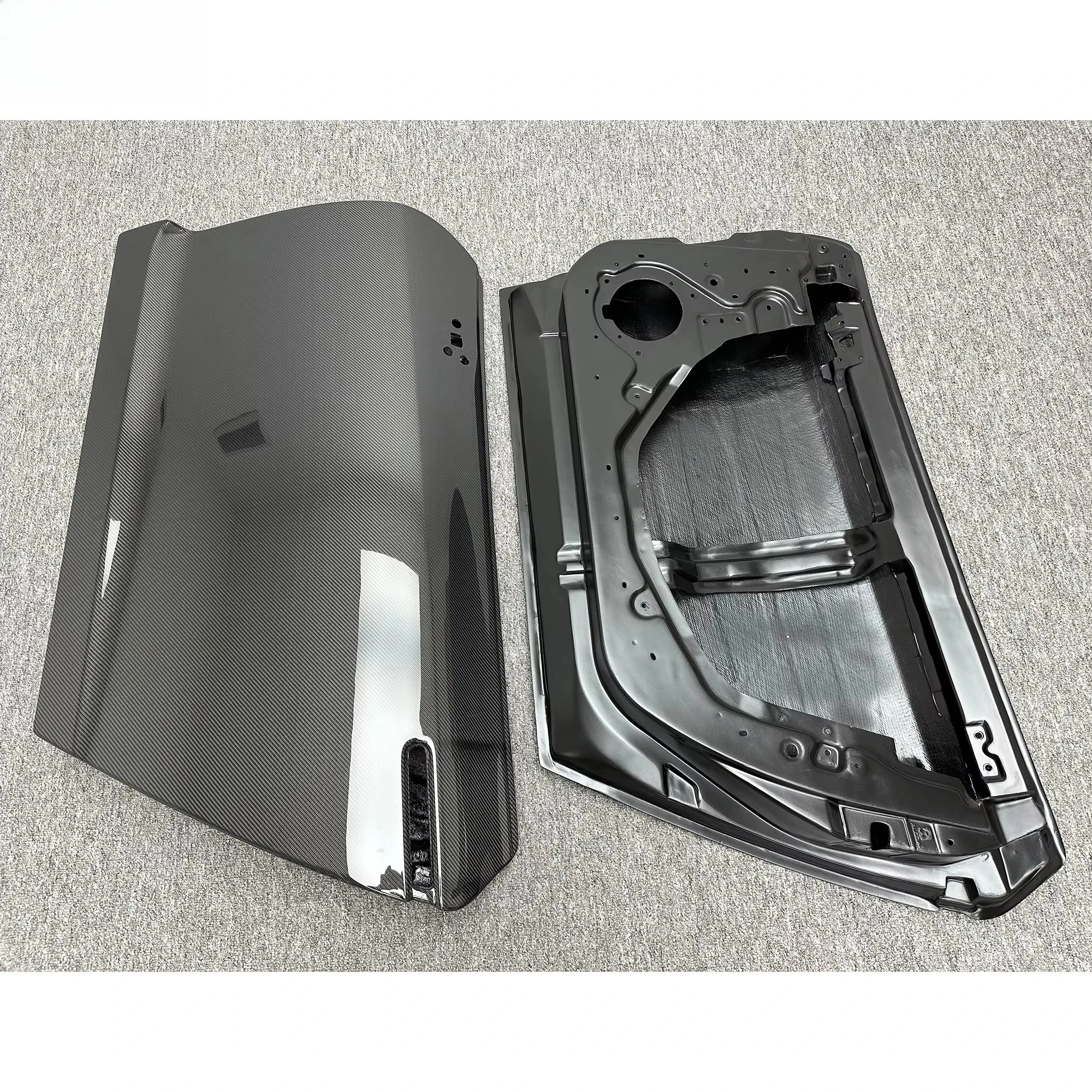 لوحة باب من ألياف الكربون الجافة على طراز OEM لنيسان R35 GTR 2008-2016 مجموعات هيكل كربون كاملة أجزاء لوحات أبواب السيارة خفيفة الوزن #6