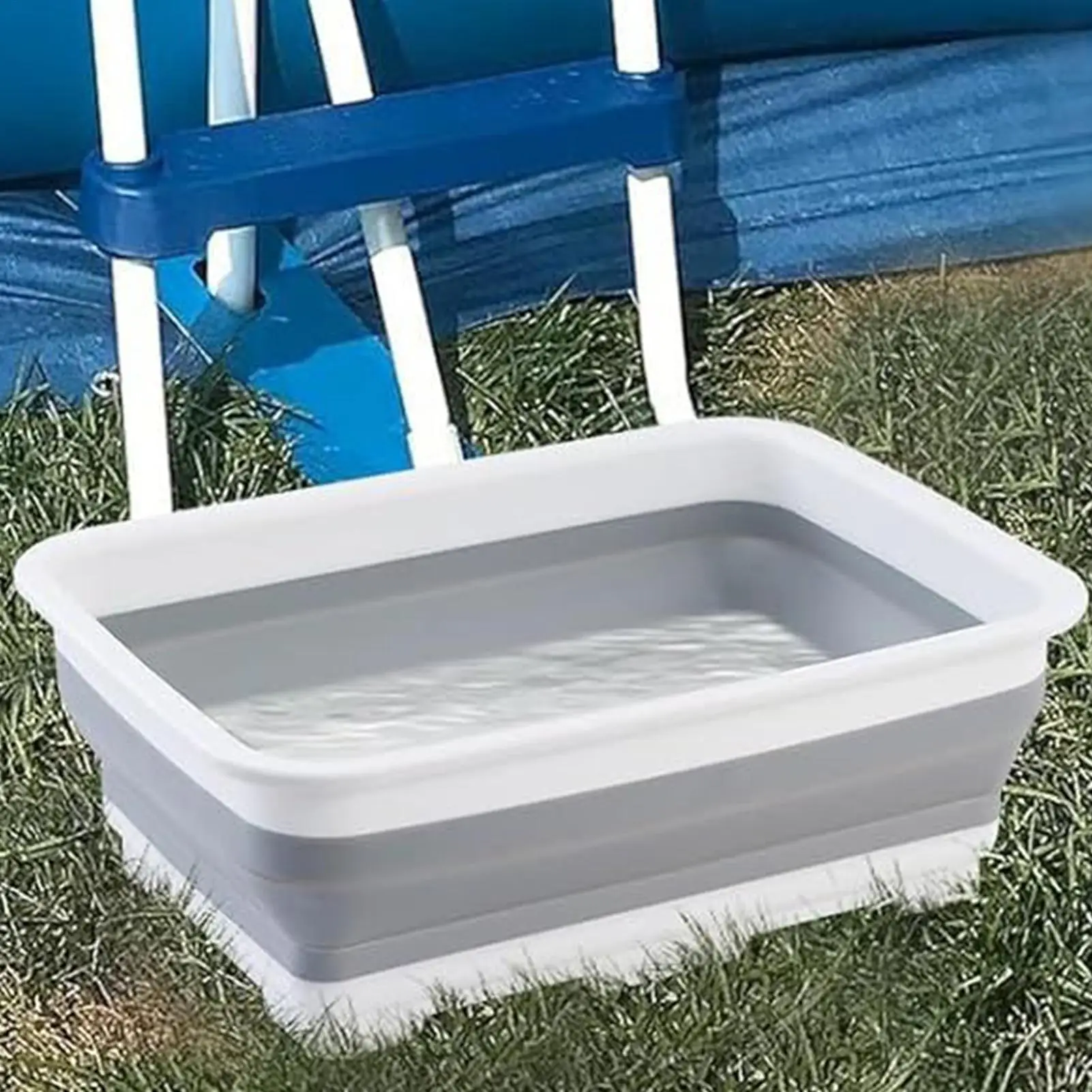 Portable Foot Bath Tub For Pool Hot Tub Feet Soaking Bucket Folding bath Basin For Swimming Pool Beach Camping Lake Pond Garden
