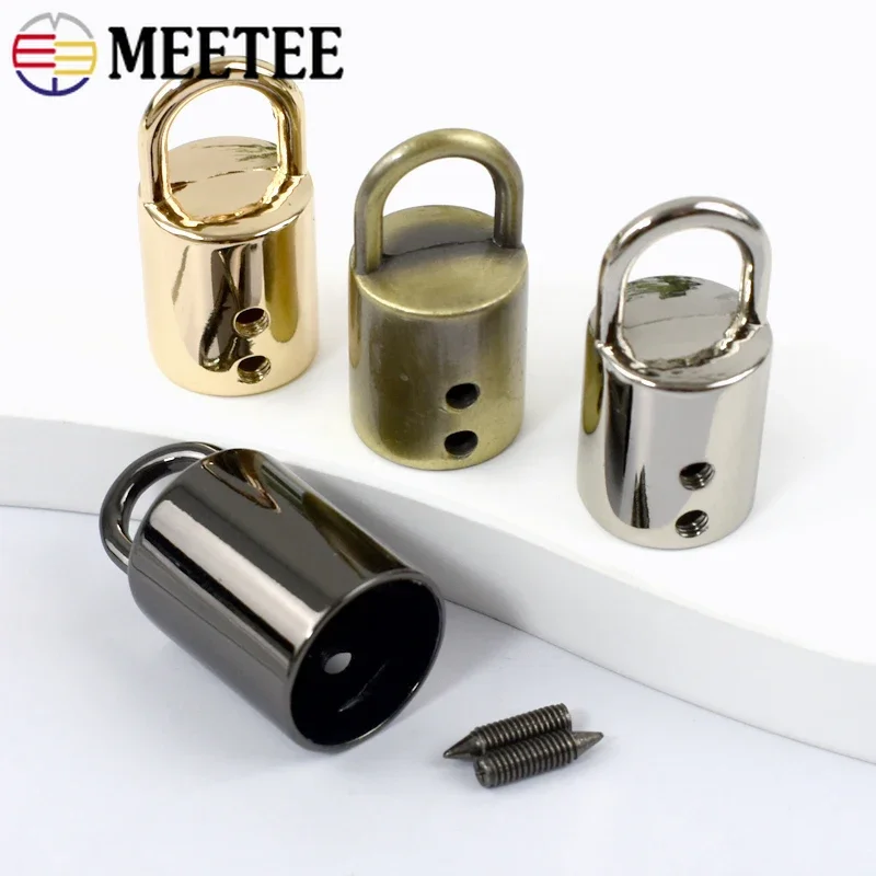 5/10/20Pcs 14mm Meetee Bag Belt Metal Buckles Strap Tassel Cord Lock Clasp Hook Connector Hanger Rope Locks Hardware Accessories