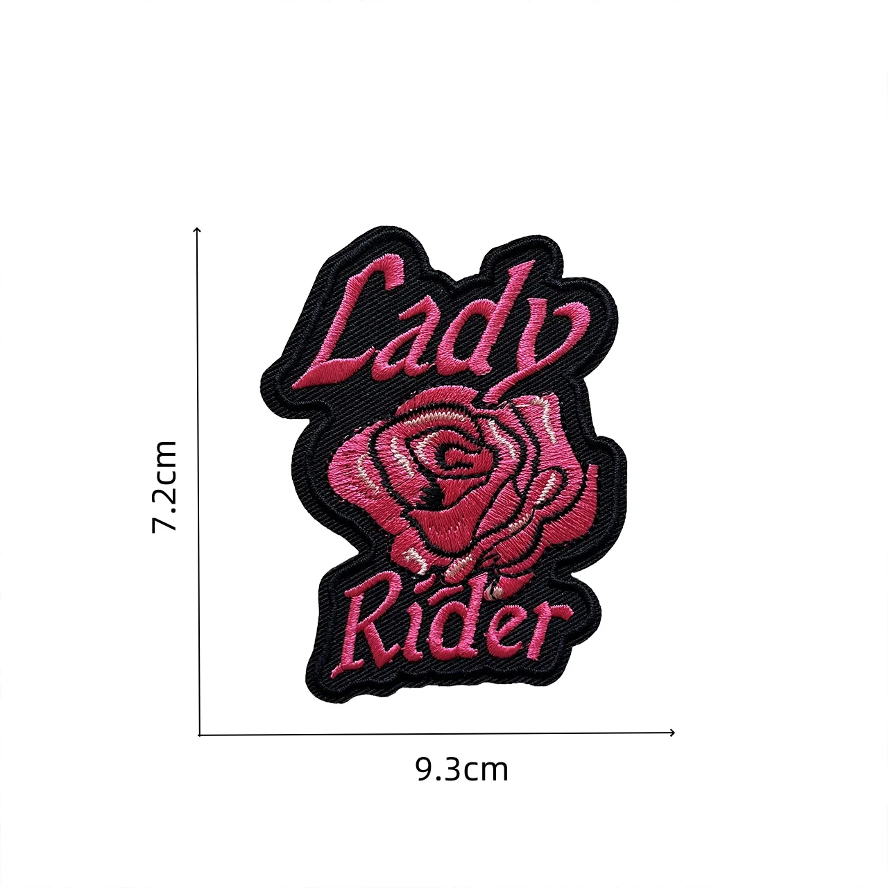 カスタマイズブランドロゴオートバイライダー刺繍アイアンで縫うパッチ女性バイカーバッジ衣類ステッカー帽子装飾