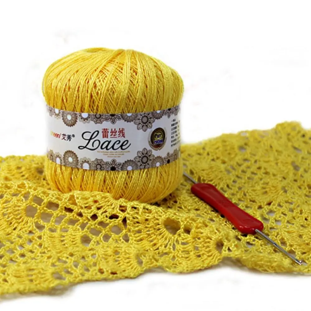 50g/Ball Soft Cotton Lace Soft Knitting Yarn Crochet Thread Wool Embroidery Hand Knit Yarn