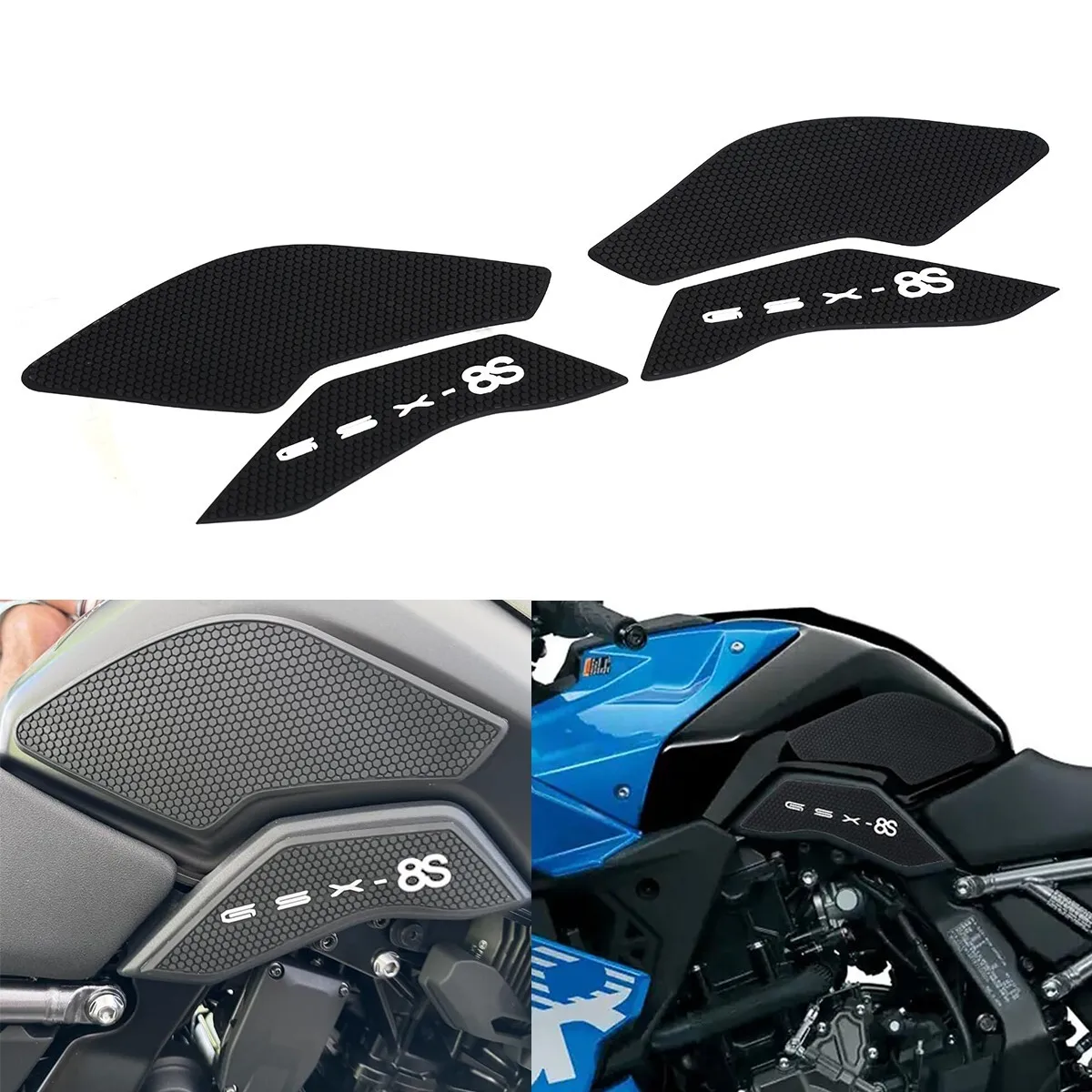 

GSX-8S 2023- 2025 Tank Protector Knee Grip 2pcs Fuel Tank Pad For SUZUKI SUZUKI GSX-8S 2023- 2025 Tank Protector Knee Grip 2pcs